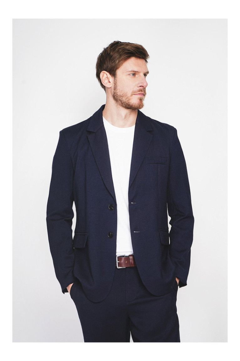 Veste - SECRET DU LIN - Marine