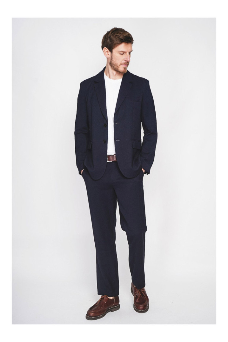 Veste - SECRET DU LIN - Marine