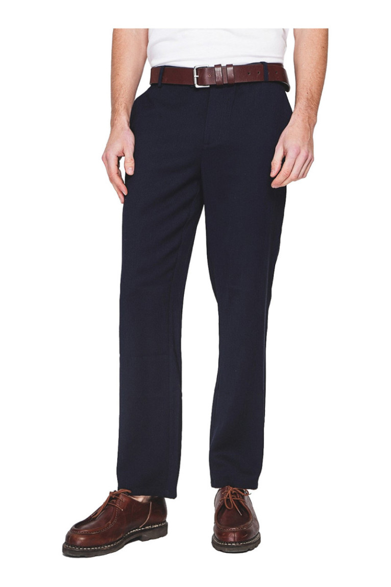 Pantalon - SECRET DU LIN - Marine
