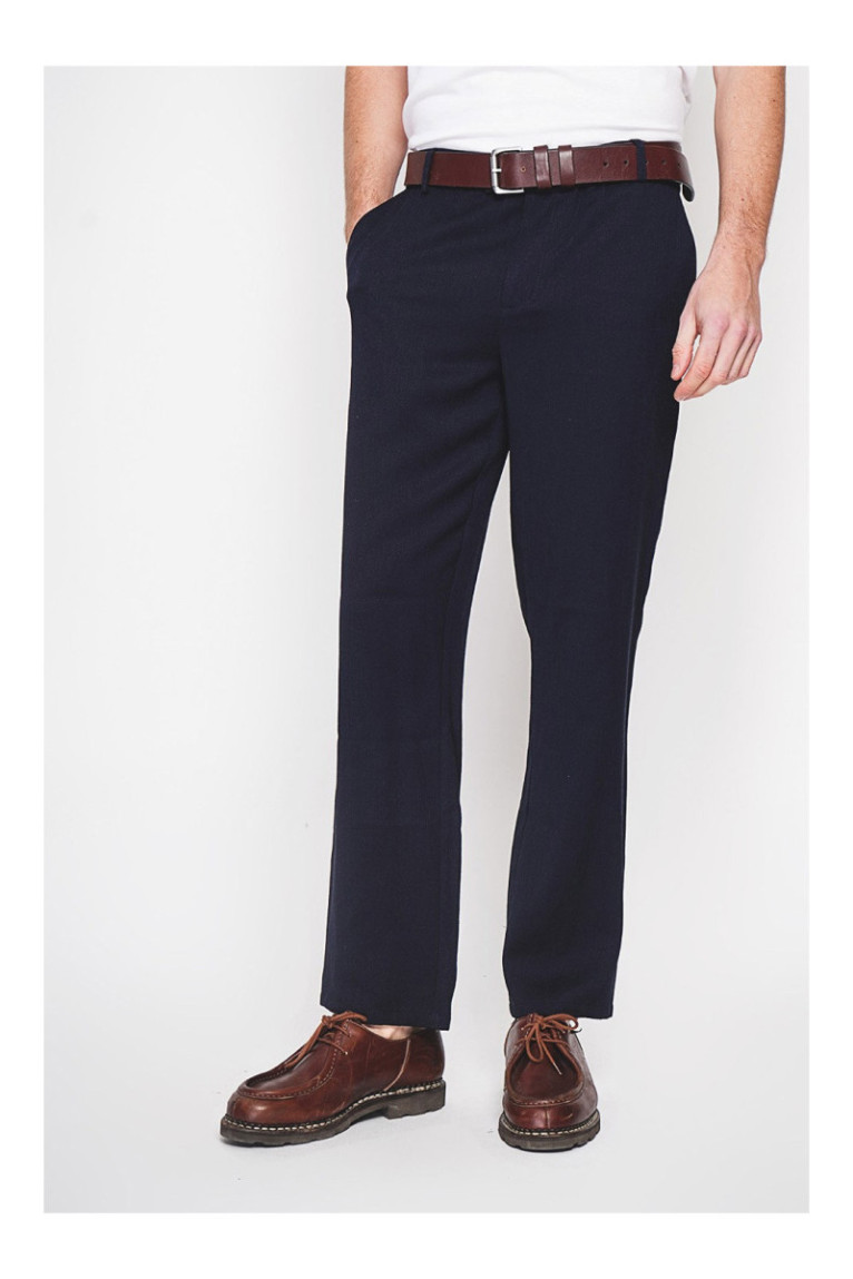 Pantalon - SECRET DU LIN - Marine