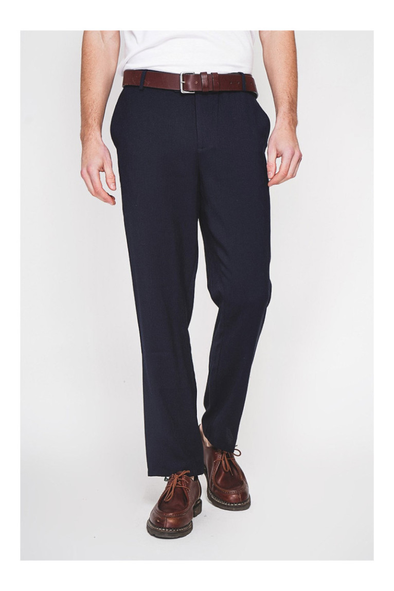 Pantalon - SECRET DU LIN - Marine