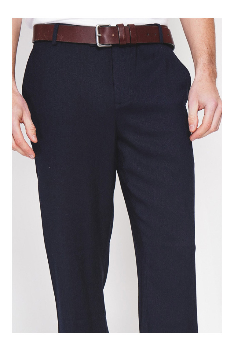 Pantalon - SECRET DU LIN - Marine