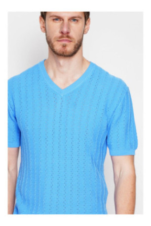 Pull - SECRET DU LIN - Azur