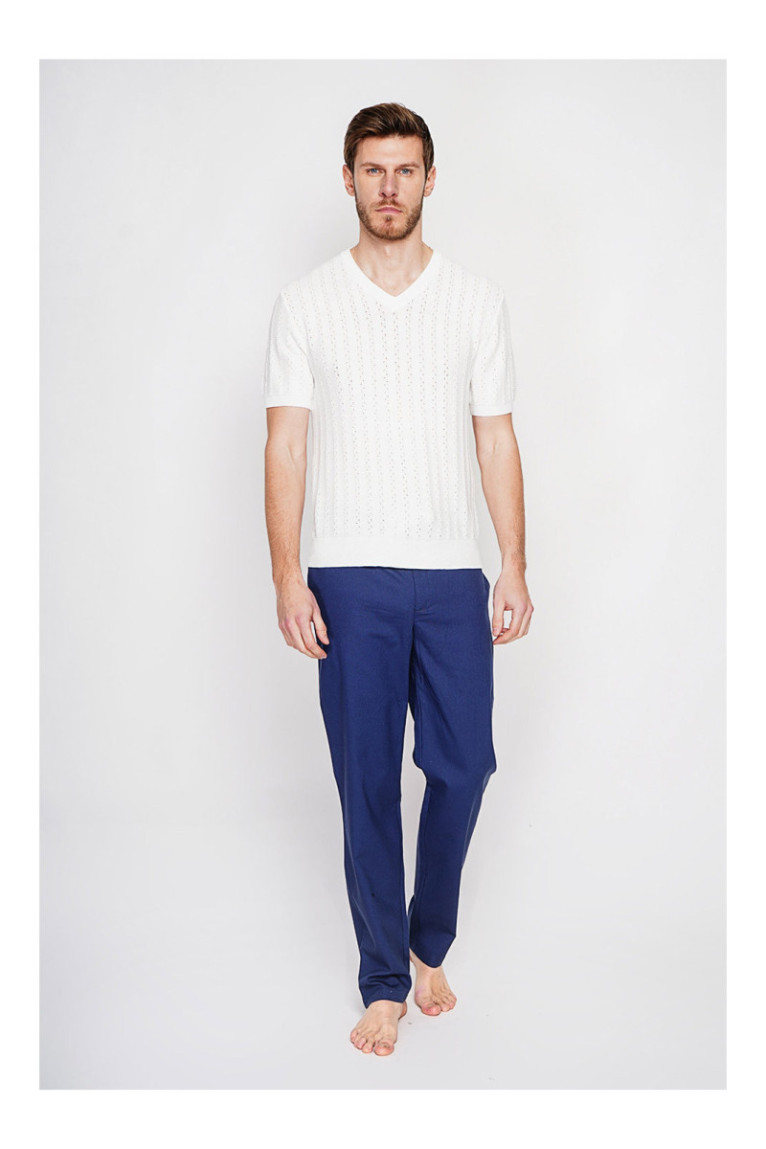 Pull - SECRET DU LIN - Blanc