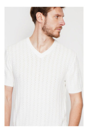 Pull - SECRET DU LIN - Blanc