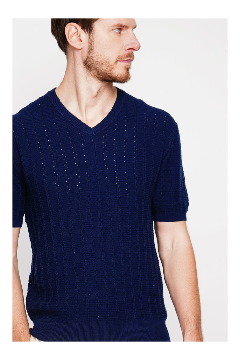 Pull - SECRET DU LIN - Marine