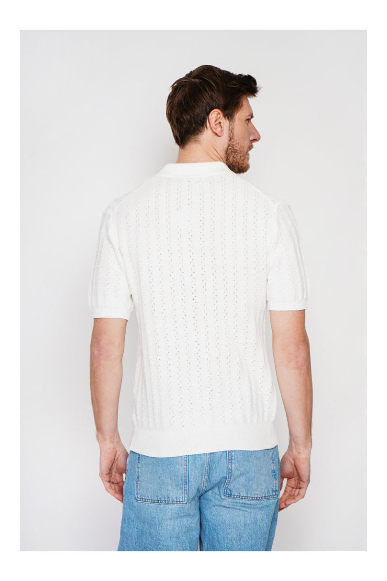 Pull - SECRET DU LIN - Blanc