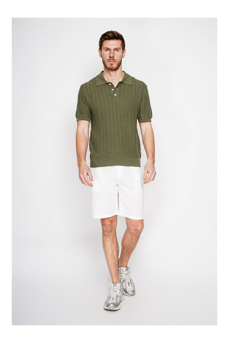 Pull - SECRET DU LIN - Kaki