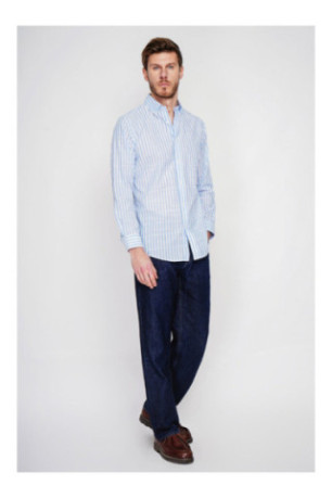 Chemise - SECRET DU LIN - Ciel
