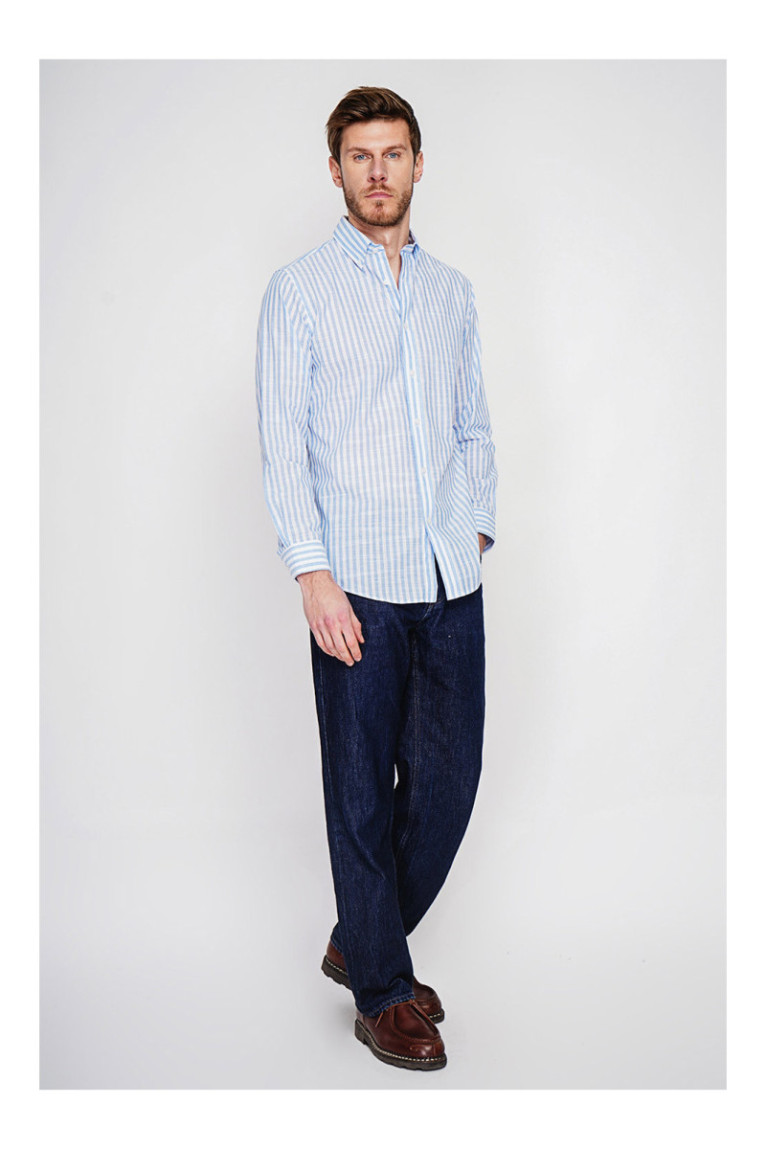 Chemise - SECRET DU LIN - Ciel