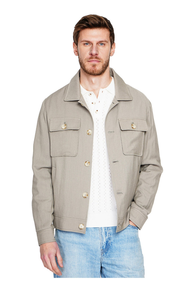 Veste - SECRET DU LIN - Kaki