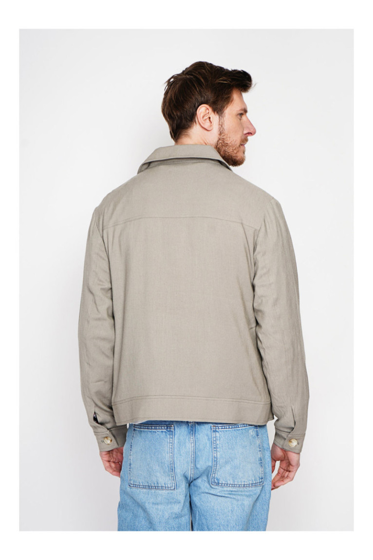 Veste - SECRET DU LIN - Kaki