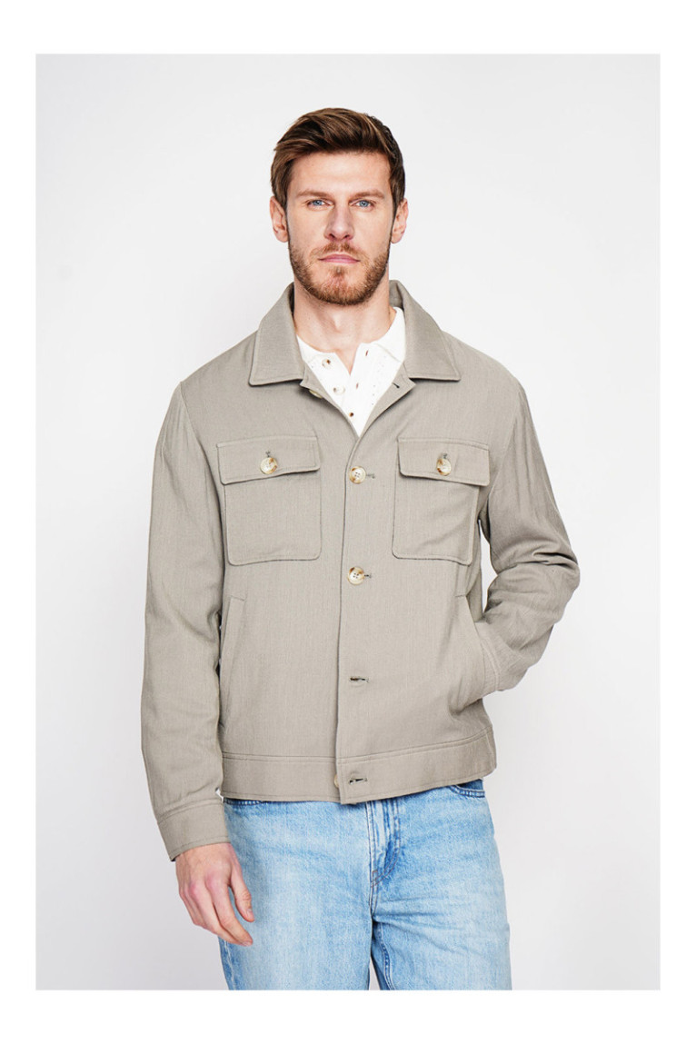Veste - SECRET DU LIN - Kaki