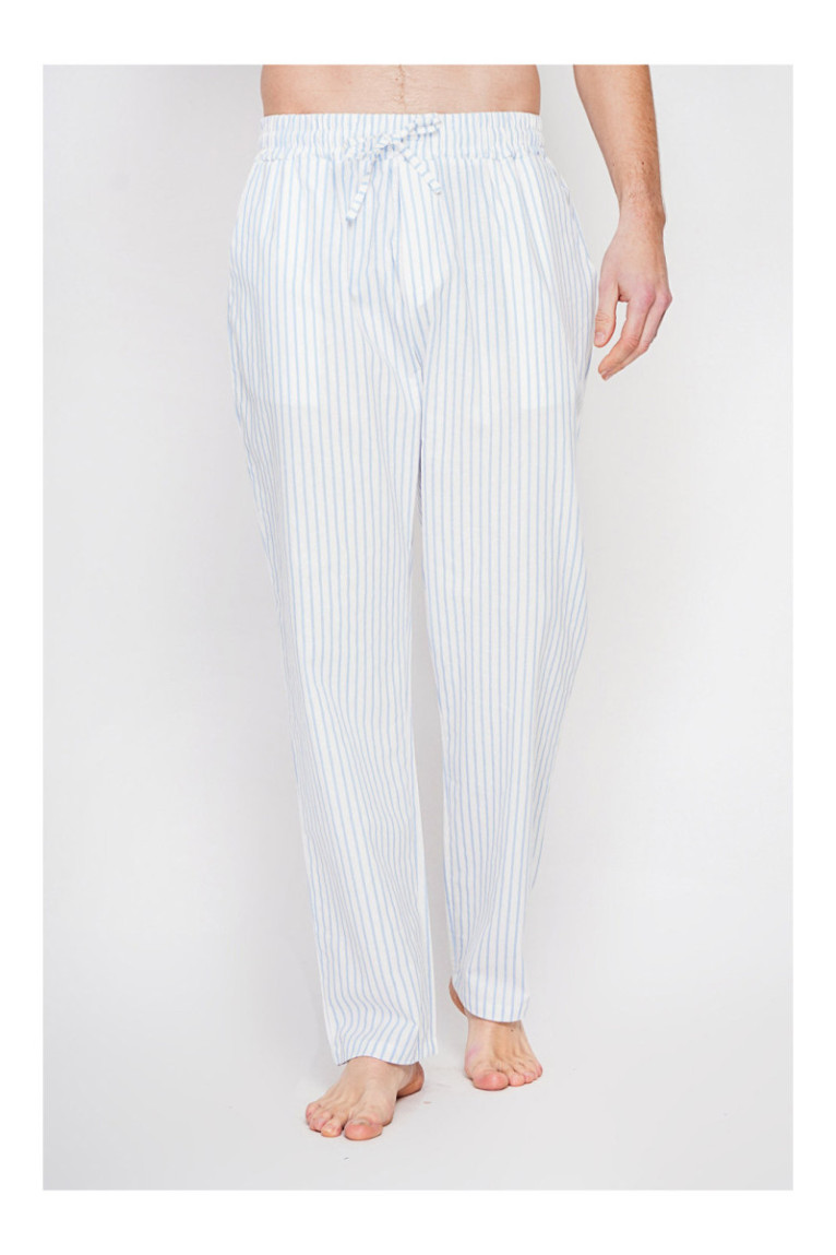 Pantalon - SECRET DU LIN - Azur