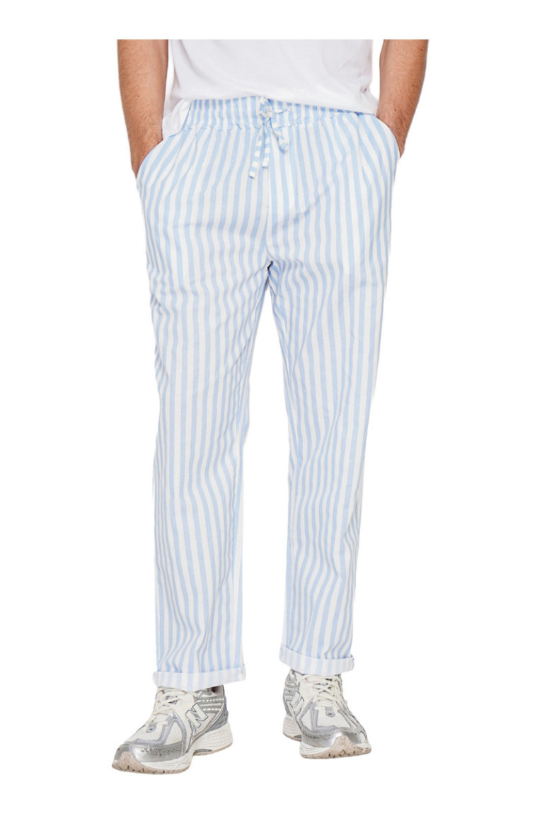 Pantalon - SECRET DU LIN - Azur