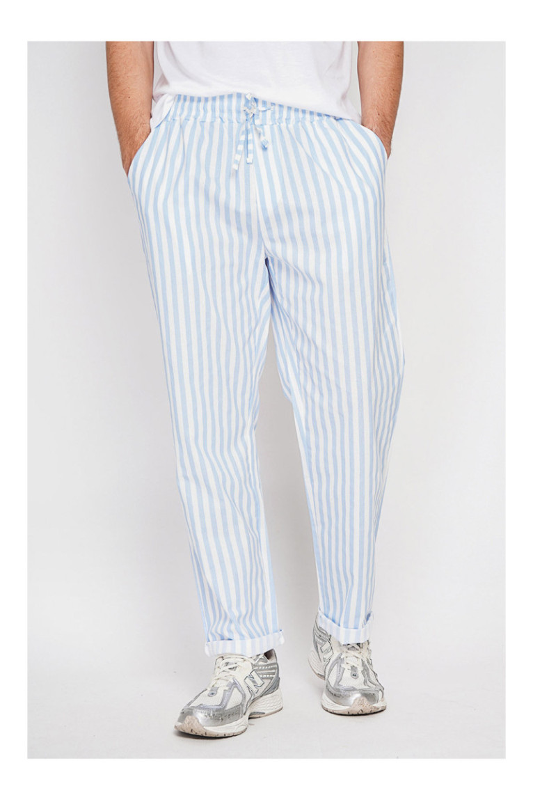 Pantalon - SECRET DU LIN - Azur