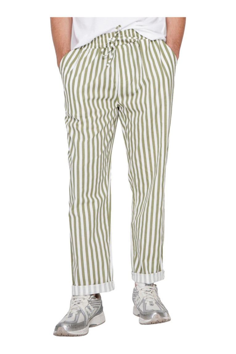 Pantalon - SECRET DU LIN - Kaki
