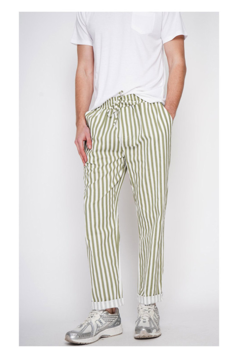 Pantalon - SECRET DU LIN - Kaki
