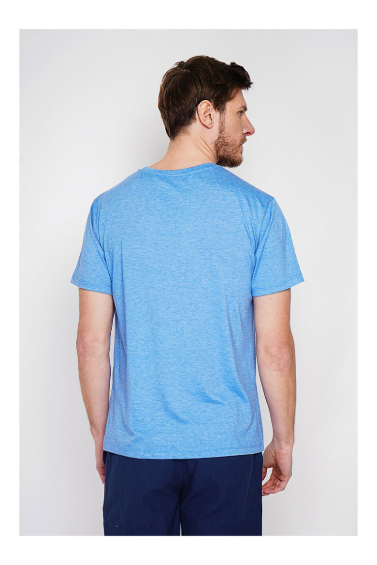 T-shirt - SECRET DU LIN - Azur