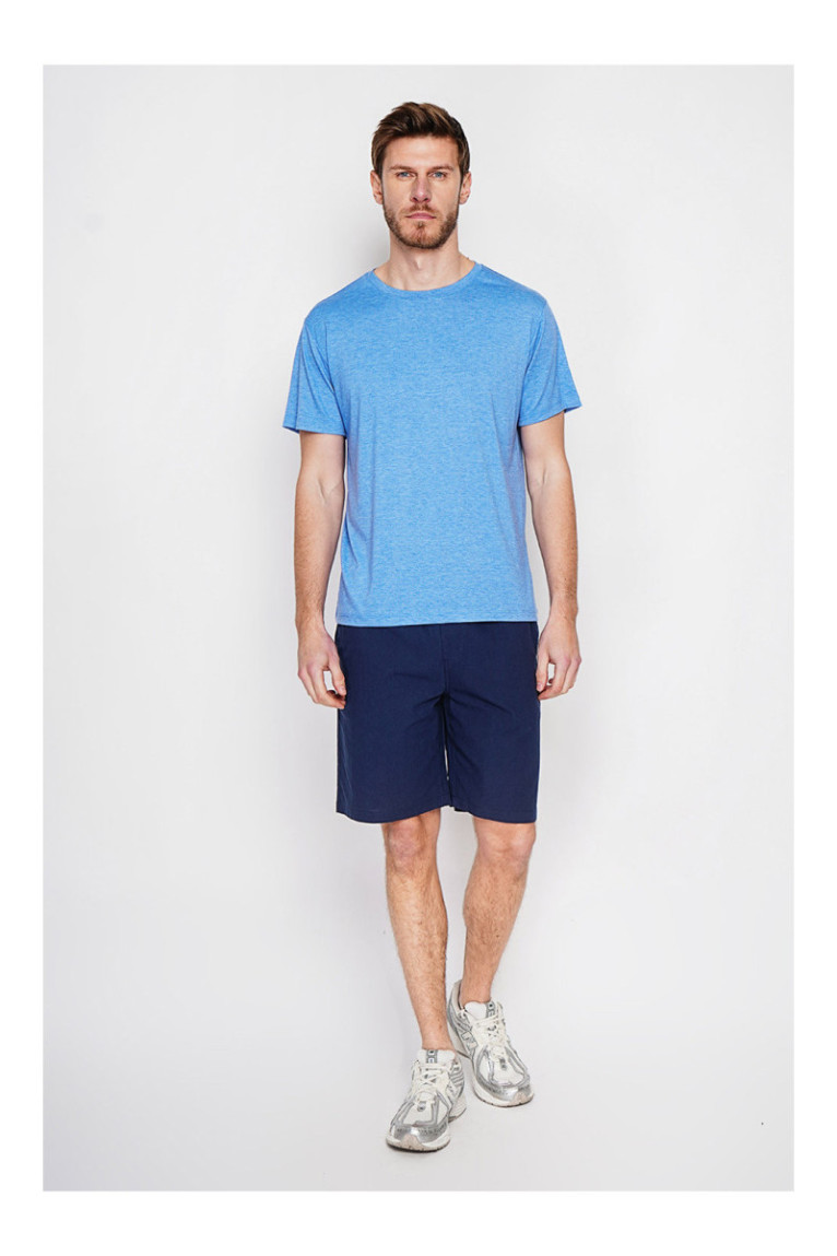 T-shirt - SECRET DU LIN - Azur