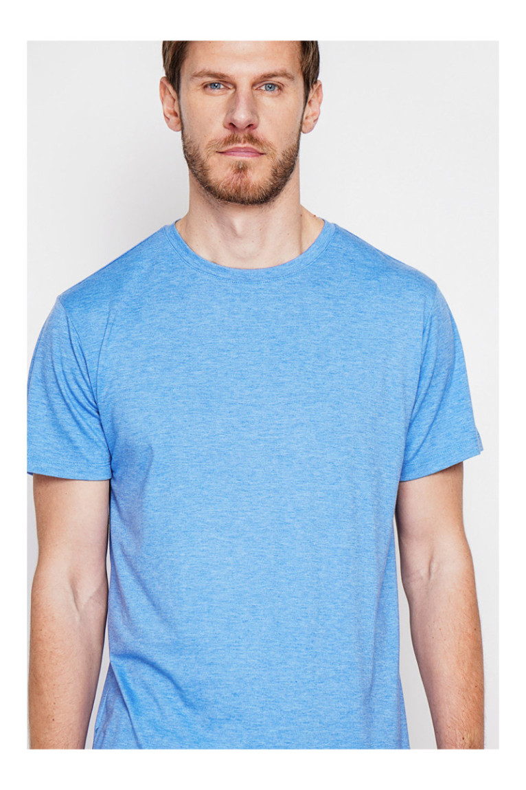T-shirt - SECRET DU LIN - Azur