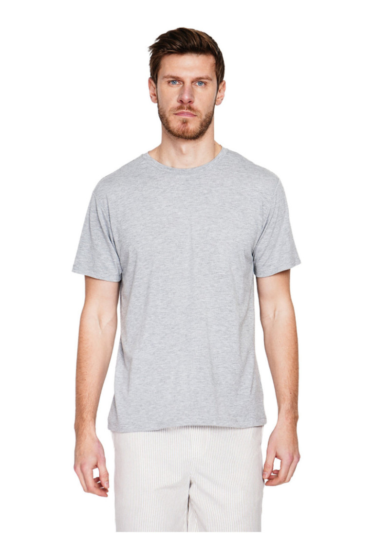 T-shirt - SECRET DU LIN - Gris Perle