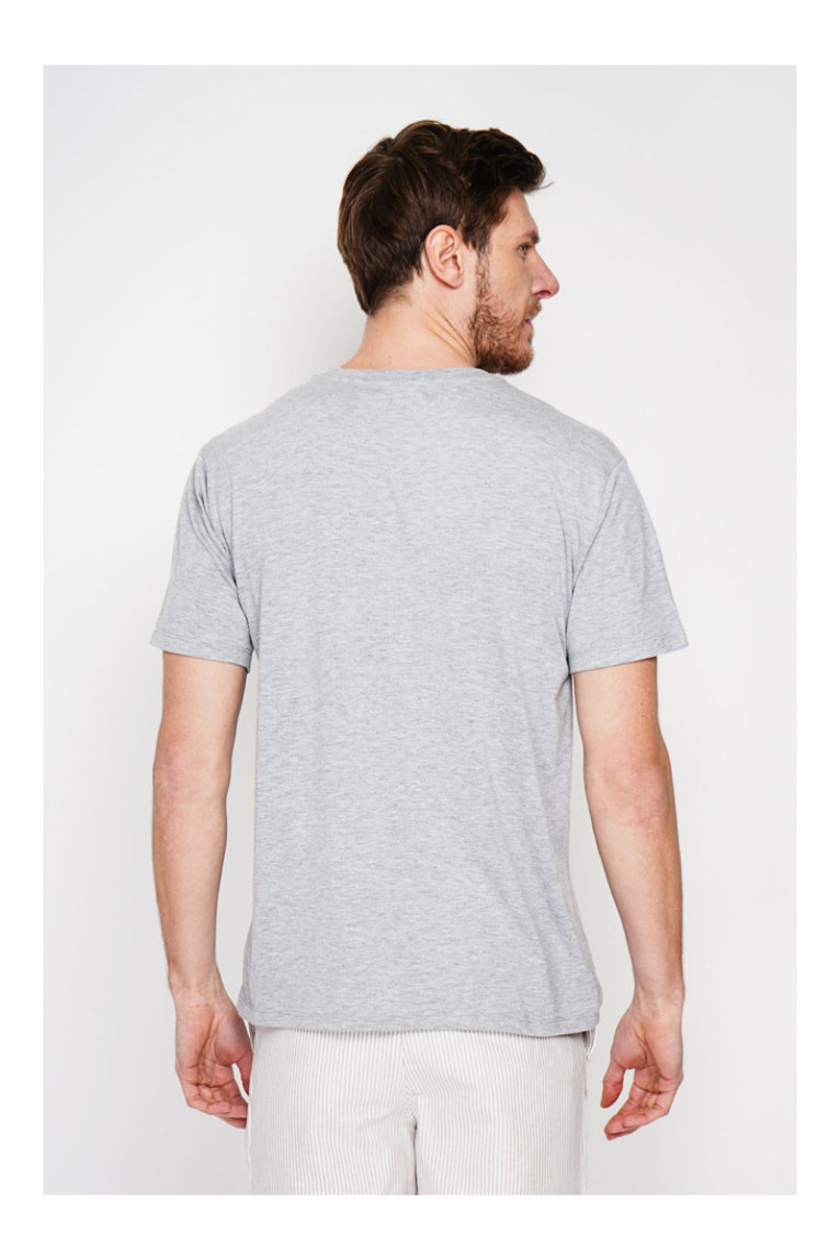 T-shirt - SECRET DU LIN - Gris Perle