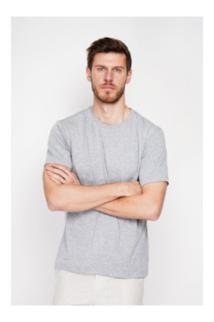 T-shirt - SECRET DU LIN - Gris Perle
