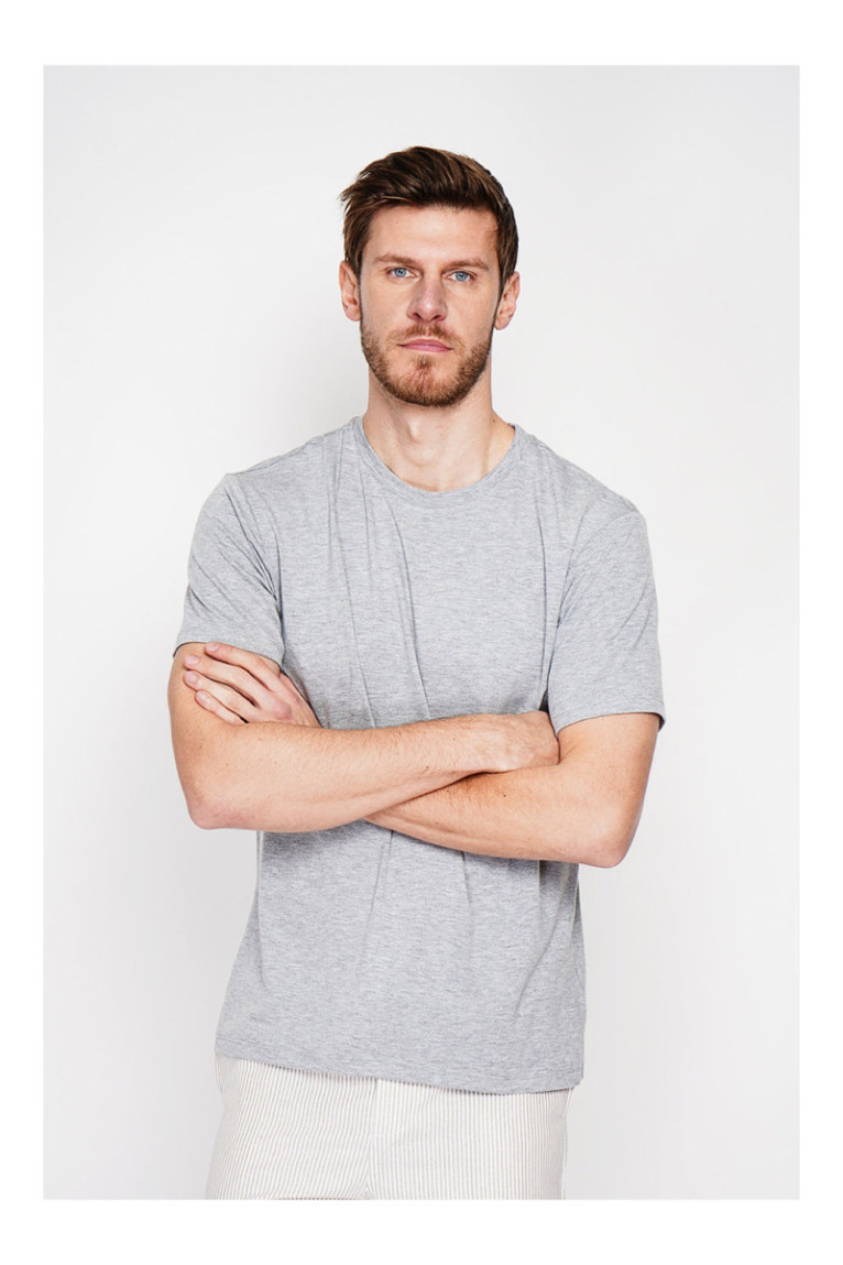 T-shirt - SECRET DU LIN - Gris Perle