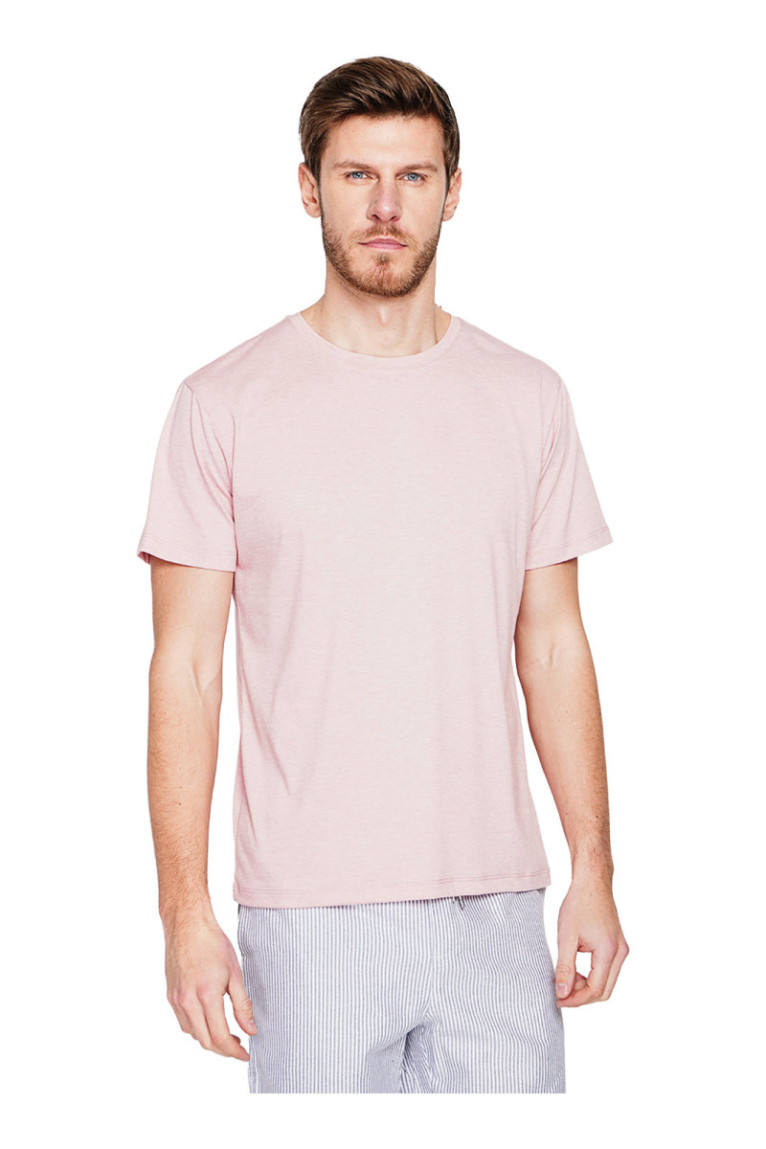 T-shirt - SECRET DU LIN - Rose Clair