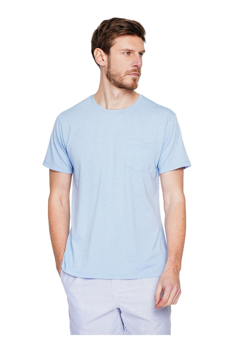 T-shirt - SECRET DU LIN - Ciel