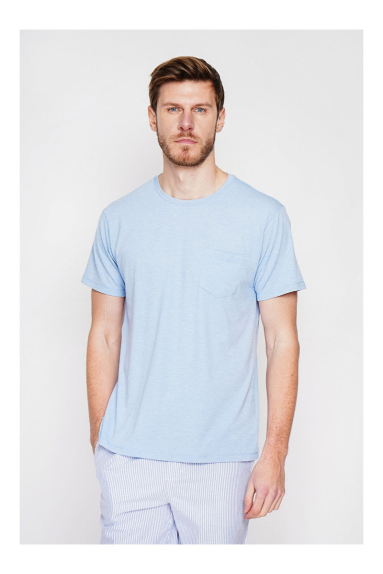 T-shirt - SECRET DU LIN - Ciel