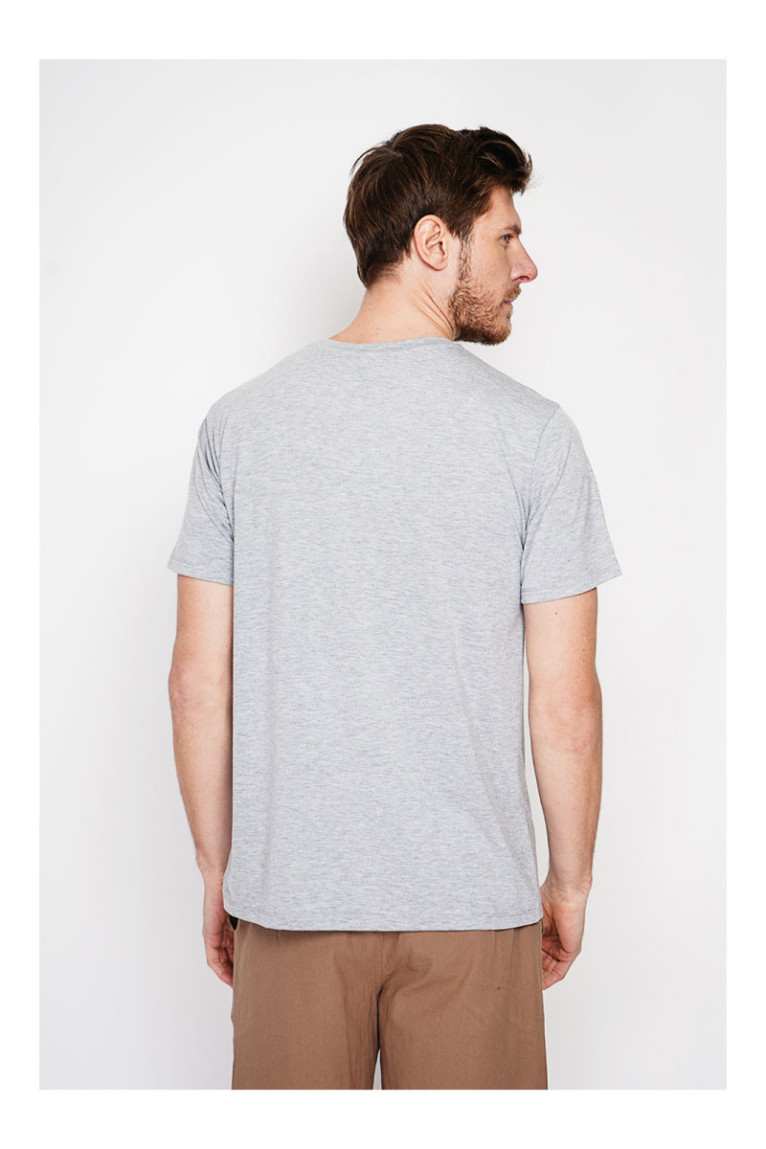 T-shirt - SECRET DU LIN - Gris Perle