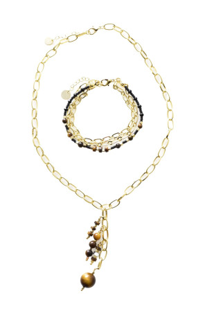 Coffret collier et bracelet pierres naturelles L'atelier de Gaspard