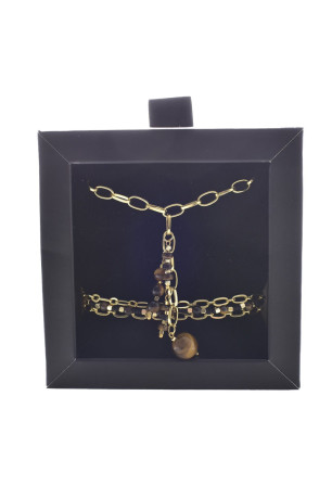 Coffret collier et bracelet pierres naturelles L'atelier de Gaspard