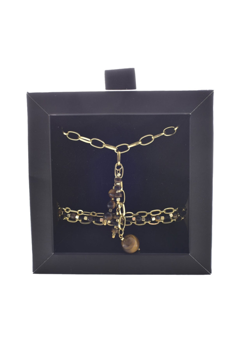 Coffret collier et bracelet pierres naturelles L'atelier de Gaspard