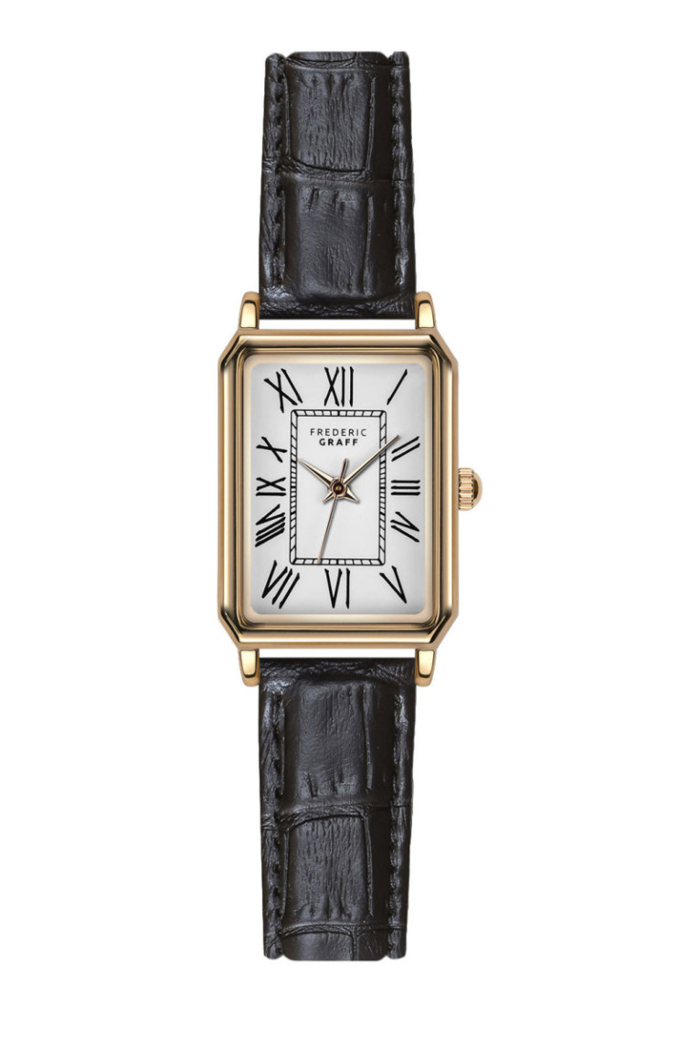 Montre Quartz - FREDERIC GRAFF - Rose gold/Croco Black/Matt White