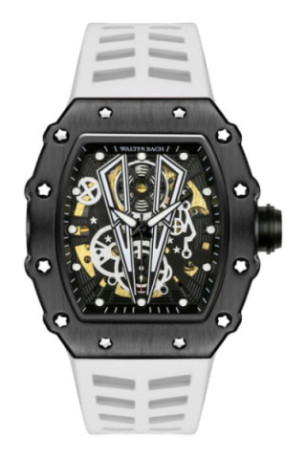 Montre Automatique Homme - Black/White/Black