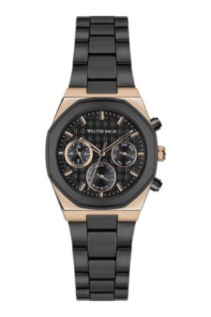 Montre Quartz Homme - Rose gold/Black matte/Black textured