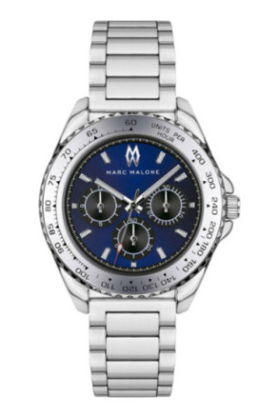 Montre Quartz Homme - Silver/Silver/Blue sunray