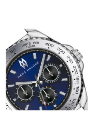 Montre Quartz Homme - Silver/Silver/Blue sunray
