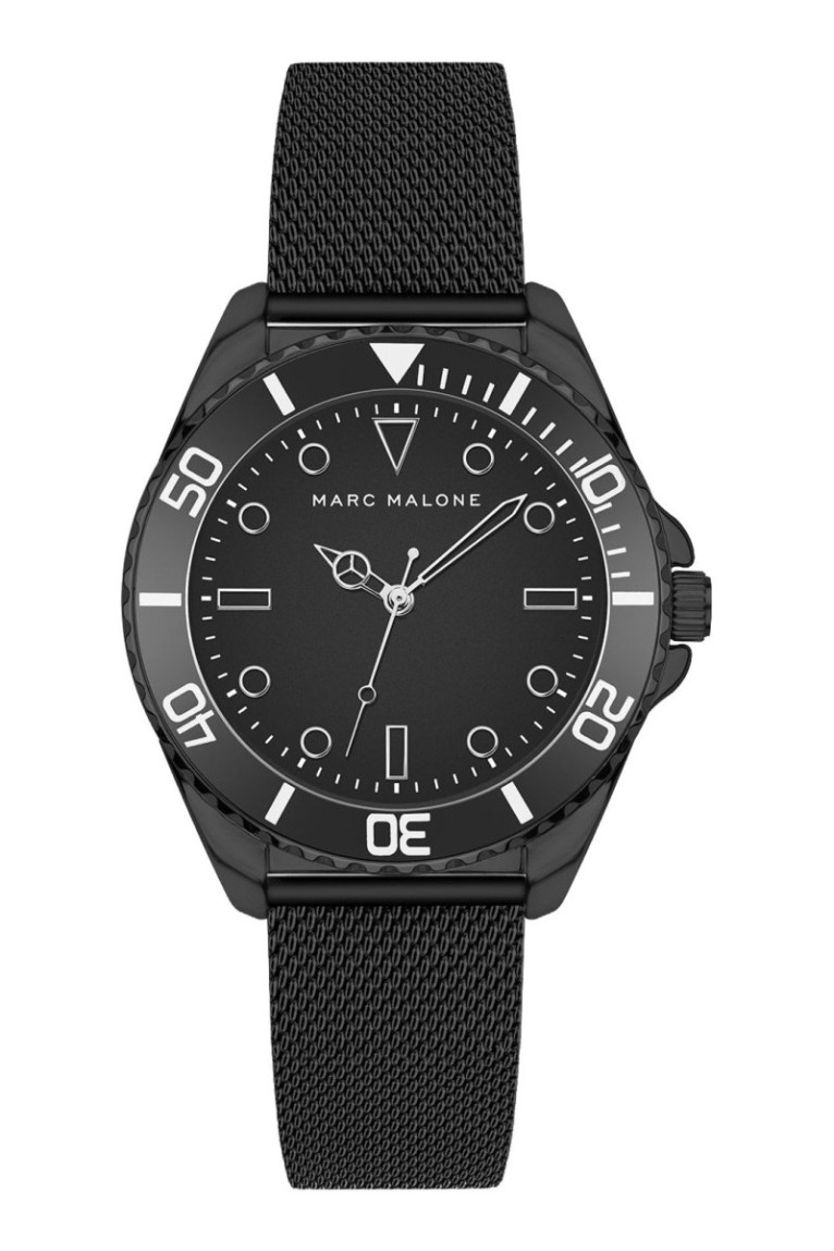 Montre Quartz - MARC MALONE - Black/Black/Matt black