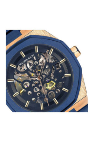 Montre Automatique Homme - Gold/Blue matte/Black skeleton