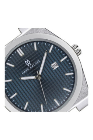 Montre Quartz Homme - Silver/Silver/Blue textured