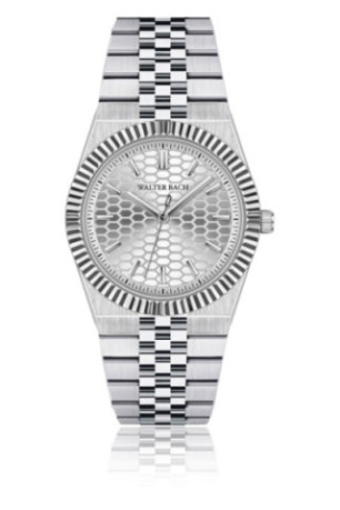 Montre Quartz - Silver/Silver/Silver textured - Walter Bach