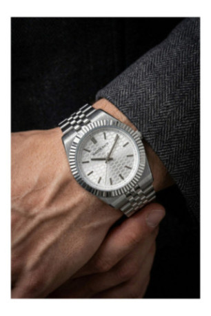 Montre Quartz - Silver/Silver/Silver textured - Walter Bach