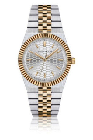 Montre Quartz Homme - Silver/2 tones: silver + rose gold/Silver textured