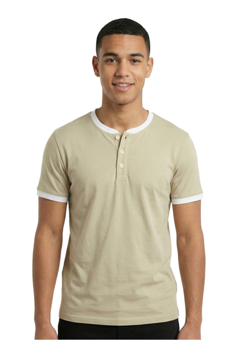 T-shirt Molica manches courtes Beige La Maison Blaggio