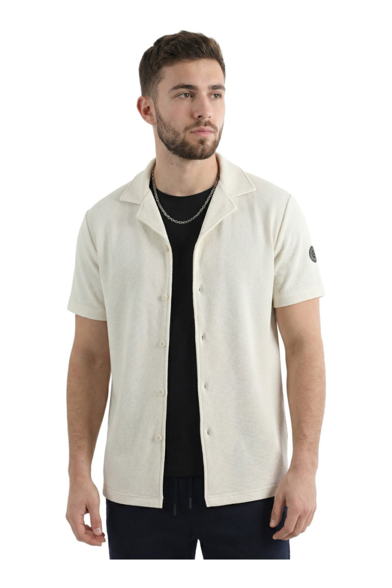 Chemise gaufrée manches courtes La Maison Blaggio