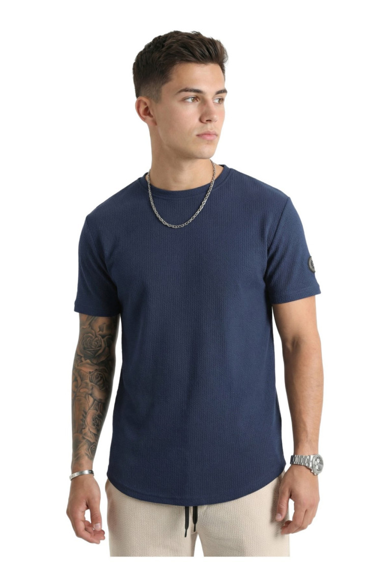 T-shirt manches courtes Bleu marine La Maison Blaggio
